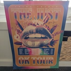 Jamie French YouTuber Ok Tour VIP Signed Poster